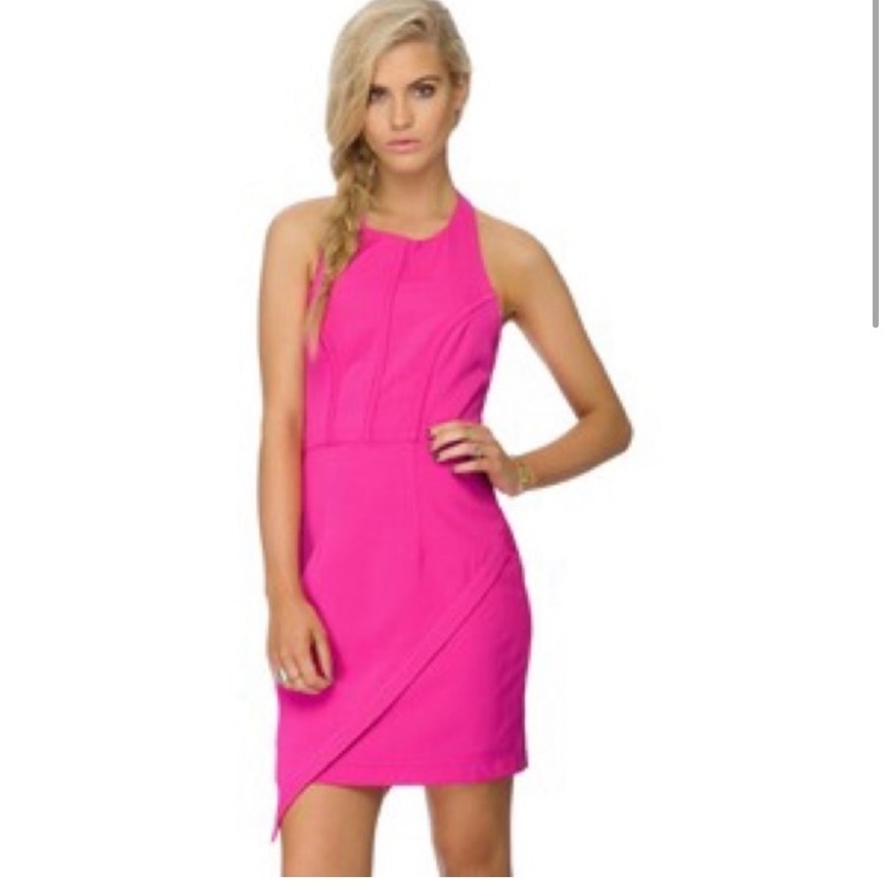 Minty Meets Mont Veronika Hot Pink Dress